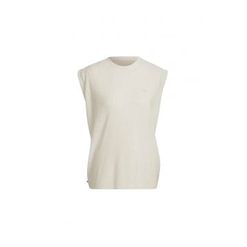 Tricou dama -  bej - plisat - poliester -