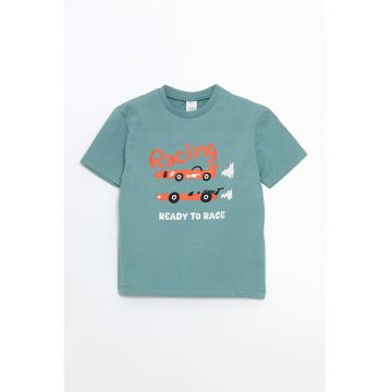 Tricou de bumbac cu imprimeu grafic