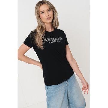 Tricou de bumbac cu imprimeu logo