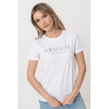 Tricou de bumbac cu imprimeu logo