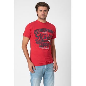 Tricou de bumbac cu imprimeu logo Jelitor