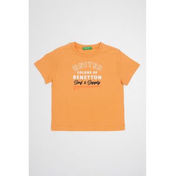 Tricou de bumbac cu imprimeu logo