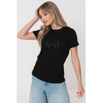 Tricou de bumbac cu logo