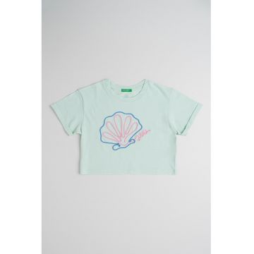 Tricou din bumbac cu broderie