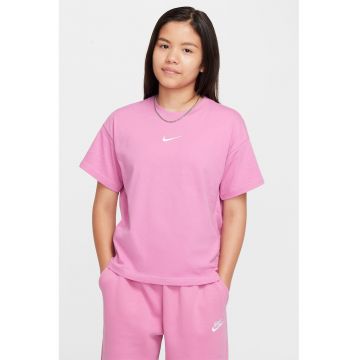 Tricou din bumbac cu detaliu logo