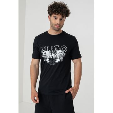 Tricou din bumbac cu imprimeu logo