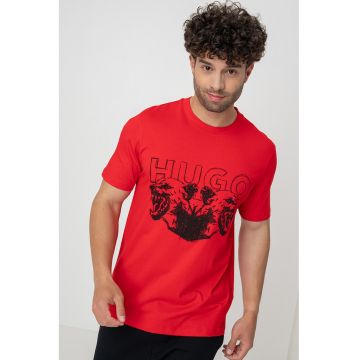 Tricou din bumbac cu imprimeu logo