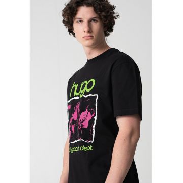 Tricou din bumbac cu imprimeu logo