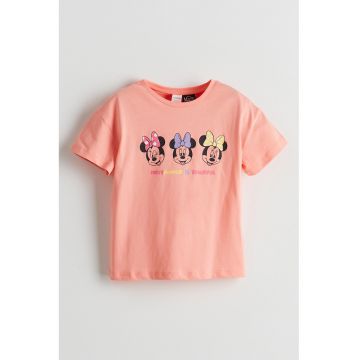 Tricou din bumbac cu imprimeu Minie Mouse