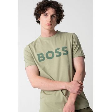 Tricou din bumbac cu logo Thinking
