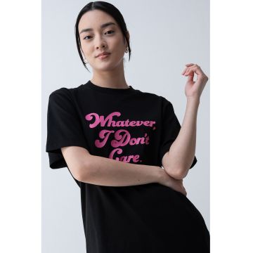 Tricou din bumbac cu mesaj