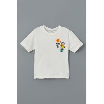 Tricou din bumbac cu model Garfield