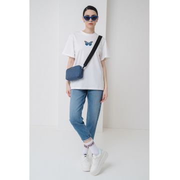 Tricou lejer cu imprimeu logo