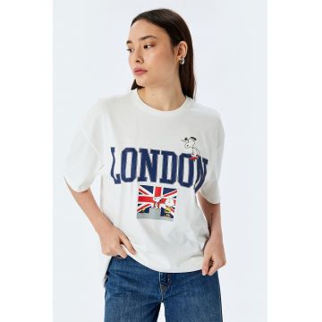 Tricou lejer cu imprimeu