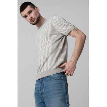 Tricou lejer din bumbac si casmir Kanache