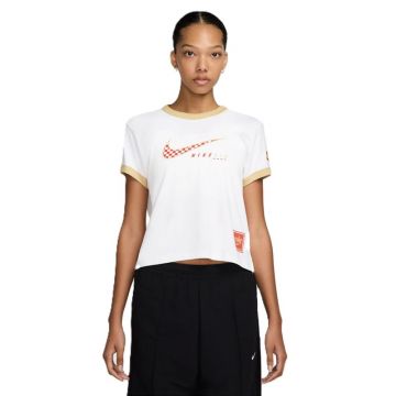 Tricou Nike W NSW CLUB SS TEE MOTO RGR