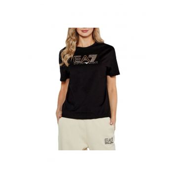 Tricou  pentru Femei - 7W000098-AF12503-UC001 - Negru