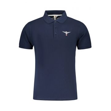 Tricou polo barbati - din bumbac - cu mini logo - Regular fit