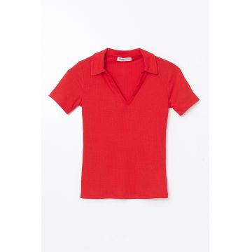 Tricou polo cambrat