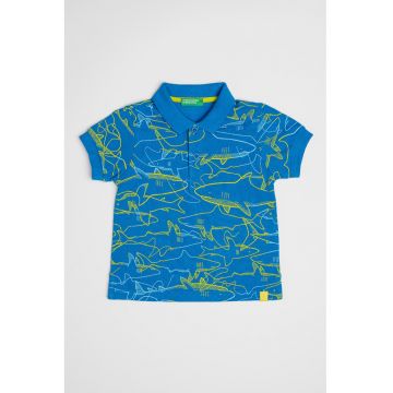 Tricou polo relaxed fit de bumbac