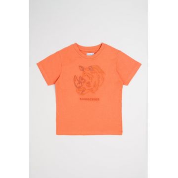 Tricou regulat fit cu decolteu la baza gatului