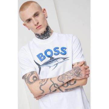 Tricou slim fit cu imprimeu