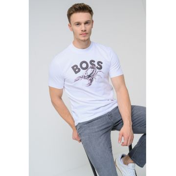 Tricou slim fit cu imprimeu