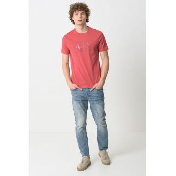 Tricou slim fit de bumbac cu imprimeu logo