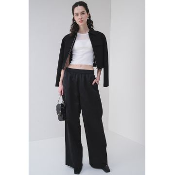 Tricou transparent cu detaliu lant