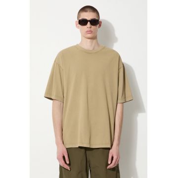 Vans tricou din bumbac Premium Standards Washed SS Tshirt LX barbati, culoarea verde, neted, VN000GVUCUQ1