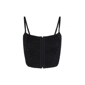 Corset de dantela cu bretele ajustabile