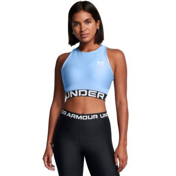 Top crop cu banda logo pentru fitness