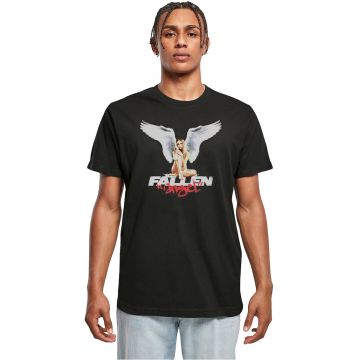 Tricou cu decolteu la baza gatului si imprimeu grafic