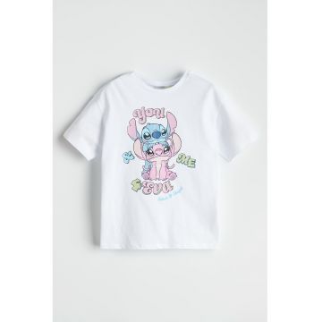 Tricou cu imprimeu cu Stitch