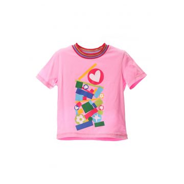 Tricou cu imprimeu geometric