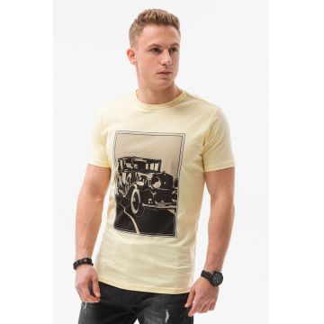 Tricou de bumbac cu imprimeu - Car