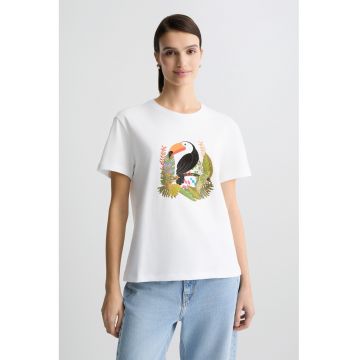Tricou de bumbac cu imprimeu grafic