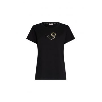 Tricou de bumbac cu logo