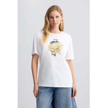 Tricou de bumbac cu logo