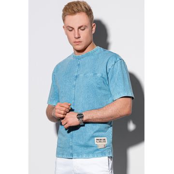 Tricou din bumbac cu cusaturi in relief