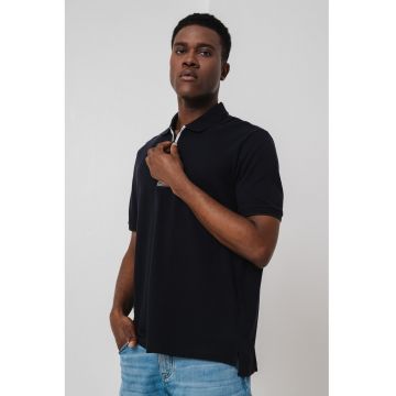 Tricou din bumbac cu guler polo