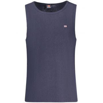 Tricou fara maneci barbati - cu mini logo brodat - Regular fit