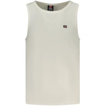 Tricou fara maneci barbati - cu mini logo brodat - Regular fit