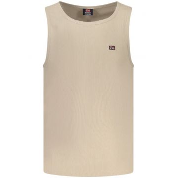 Tricou fara maneci barbati - cu mini logo brodat - Regular fit