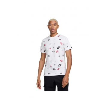Tricou  pentru Barbati - m nsw tee 12mo aop sp25 - HJ0561-100 - Alb