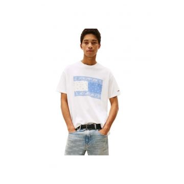 Tricou  pentru Barbati - tjm rlx paisley flag teeext - DM0DM20810-YBL - Alb