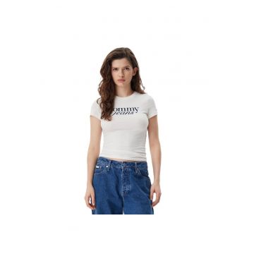 Tricou  pentru Femei - tjw slim essential logotee ext - DW0DW19447-YBH - Alb