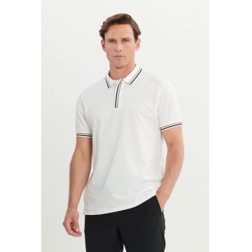 Tricou polo cu garnituri contrastante