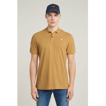 Tricou polo slim fit din material pique Dunda
