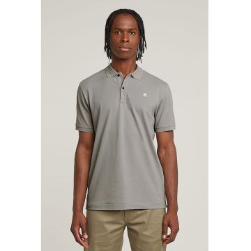 Tricou polo slim fit din material pique Dunda